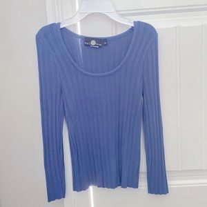 Long sleeve scoop neck sweater